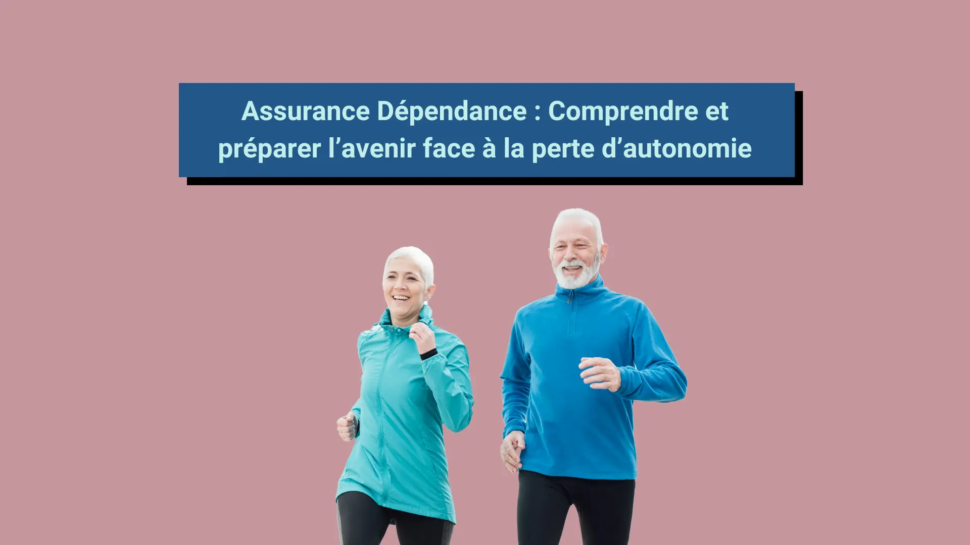 Deux personnes plutôt vieilles faisant un footing pour se maintenir en forme.